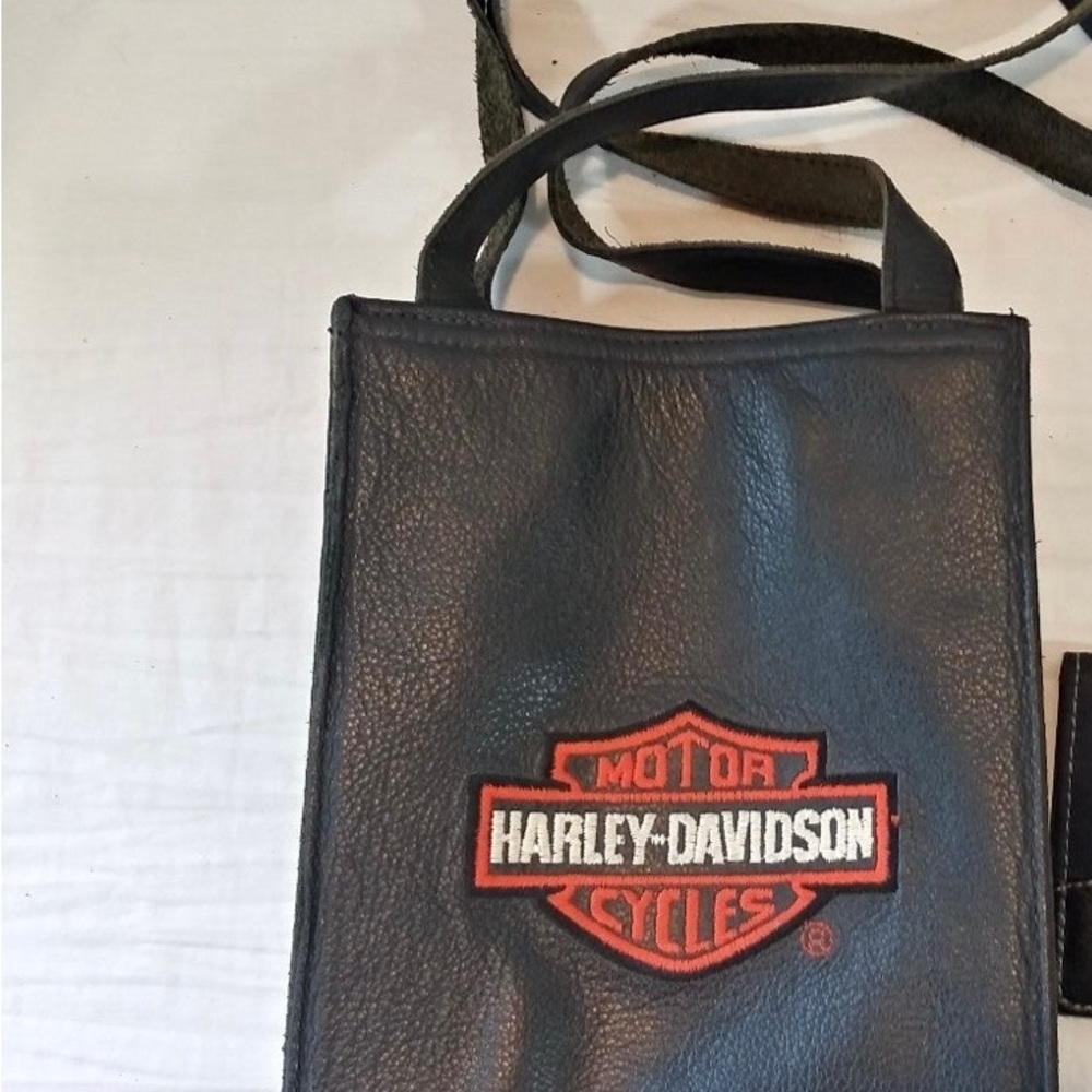 Vintage Harley, Davidson, leather purse